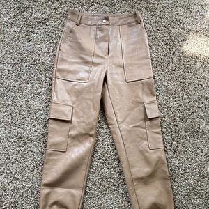 faux leather pants